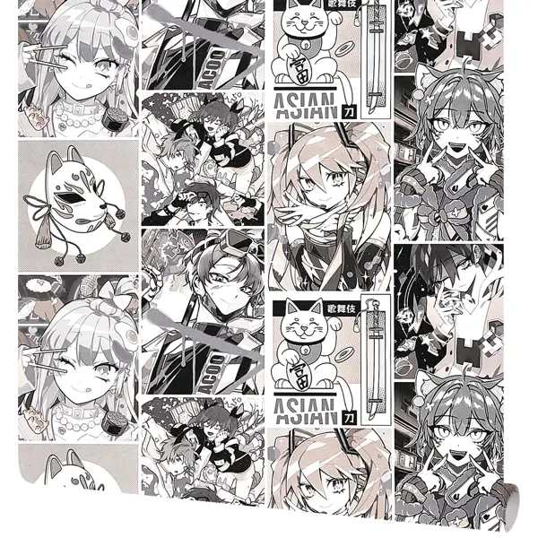 Обои флизелиновые Ateliero Anime бежевые AT88191-15