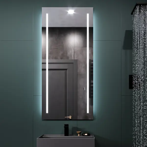 Зеркало для ванной Omega Glass Kascata SD84 с подсветкой 55x120 см
