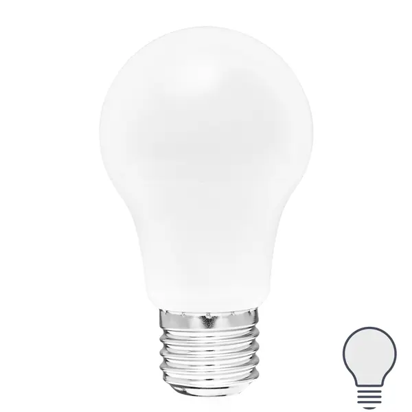 Лампа светодиодная Volpe E27 220-240 В 7 Вт груша матовая 600 лм, нейтральный белый свет