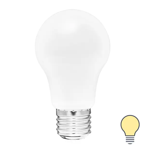 Лампа светодиодная Volpe E27 220-240 В 9 Вт груша матовая 750 лм, теплый белый свет