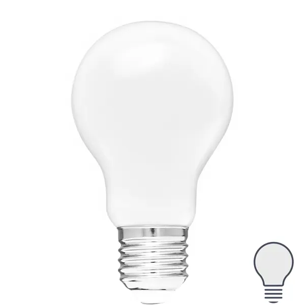 Лампа светодиодная Volpe LEDF E27 220-240 В 6 Вт груша матовая 600 лм нейтральный белый свет