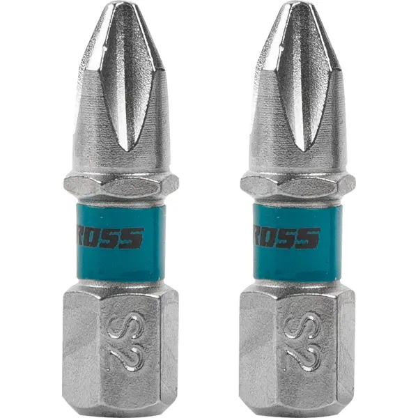 Бита крестовая Gross PH2x25 мм, 2 шт.