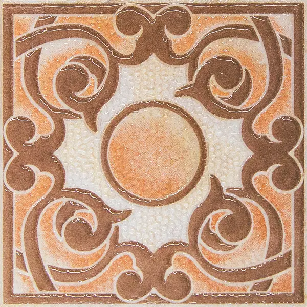 Вставка напольная LB Ceramics Санторини 10x10 см матовая цвет бежевый