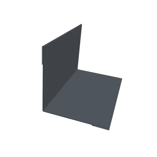 Угол внутренний 50x50x1250 мм цвет темно-серый
