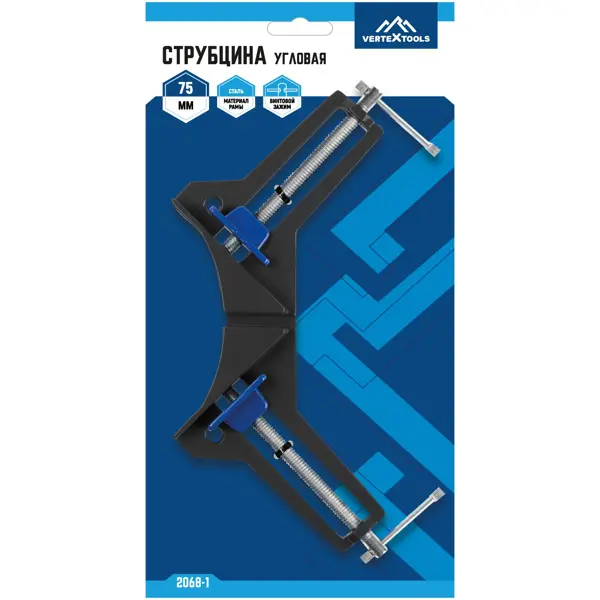 Струбцина угловая Vertextools 2068-1 75 мм