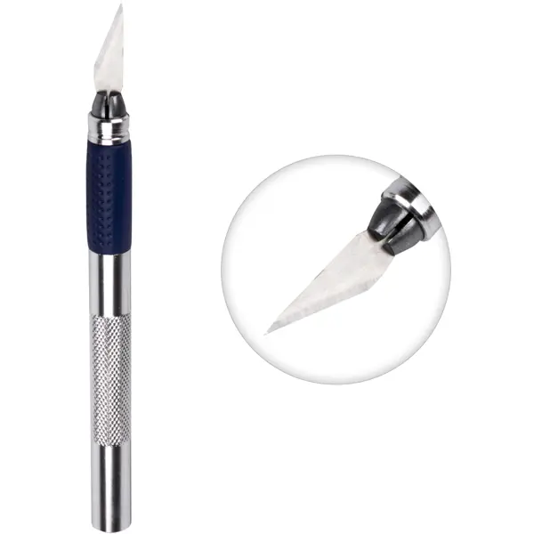 Нож Rexant 12-4909 металлический корпус 147 мм